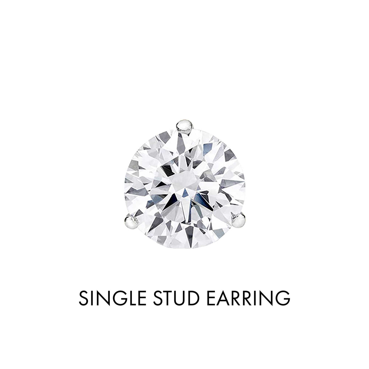 Get Naked Diamond Stud Earrings 1/4ct