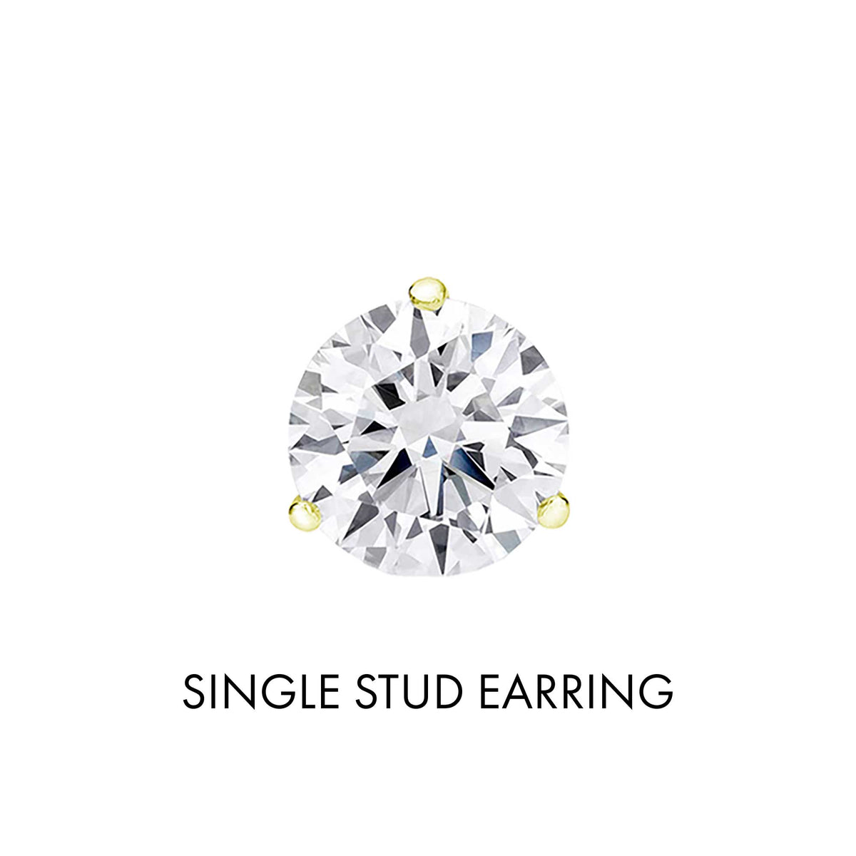 Get Naked Diamond Stud Earrings 1/4ct