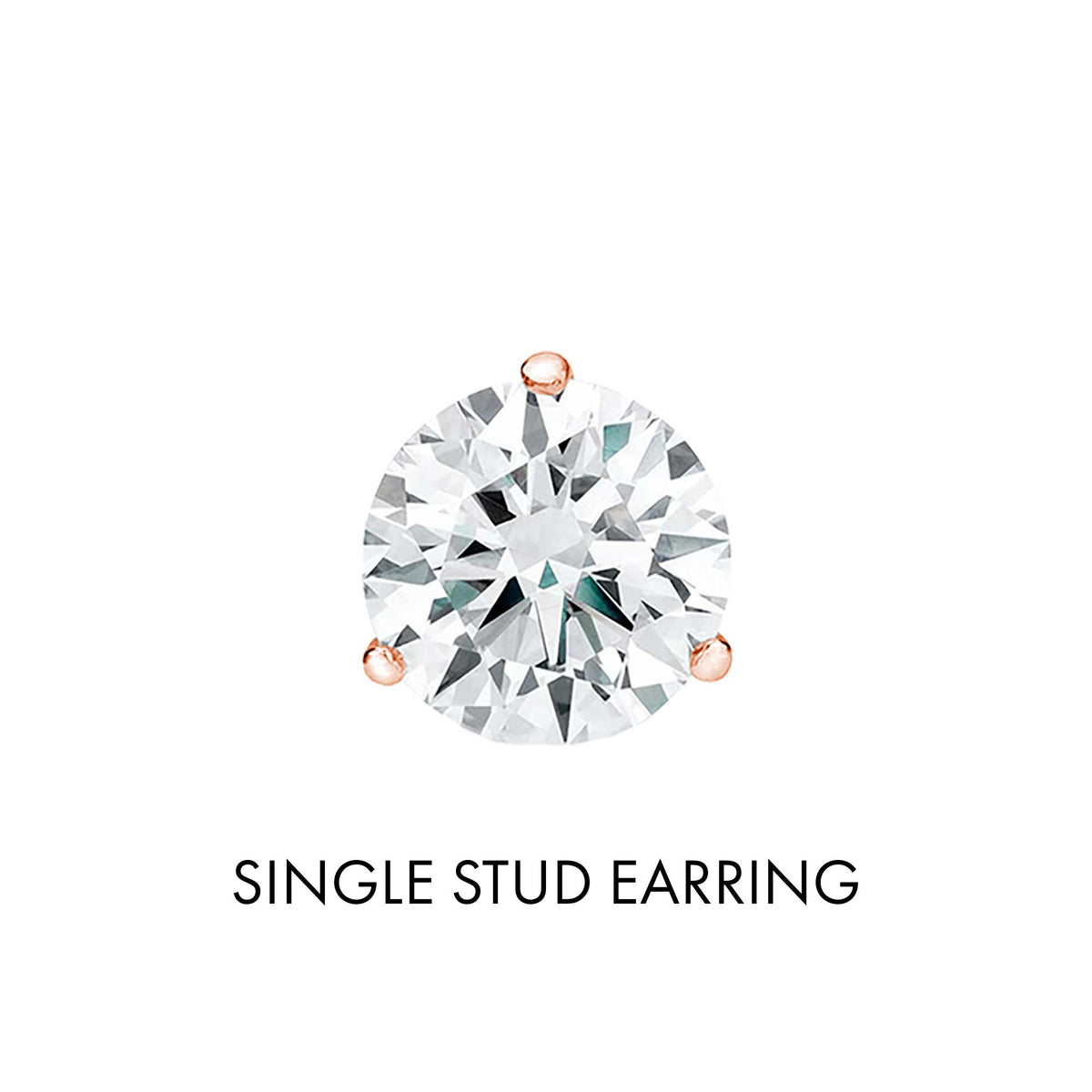 Get Naked Diamond Stud Earrings 1/3ct