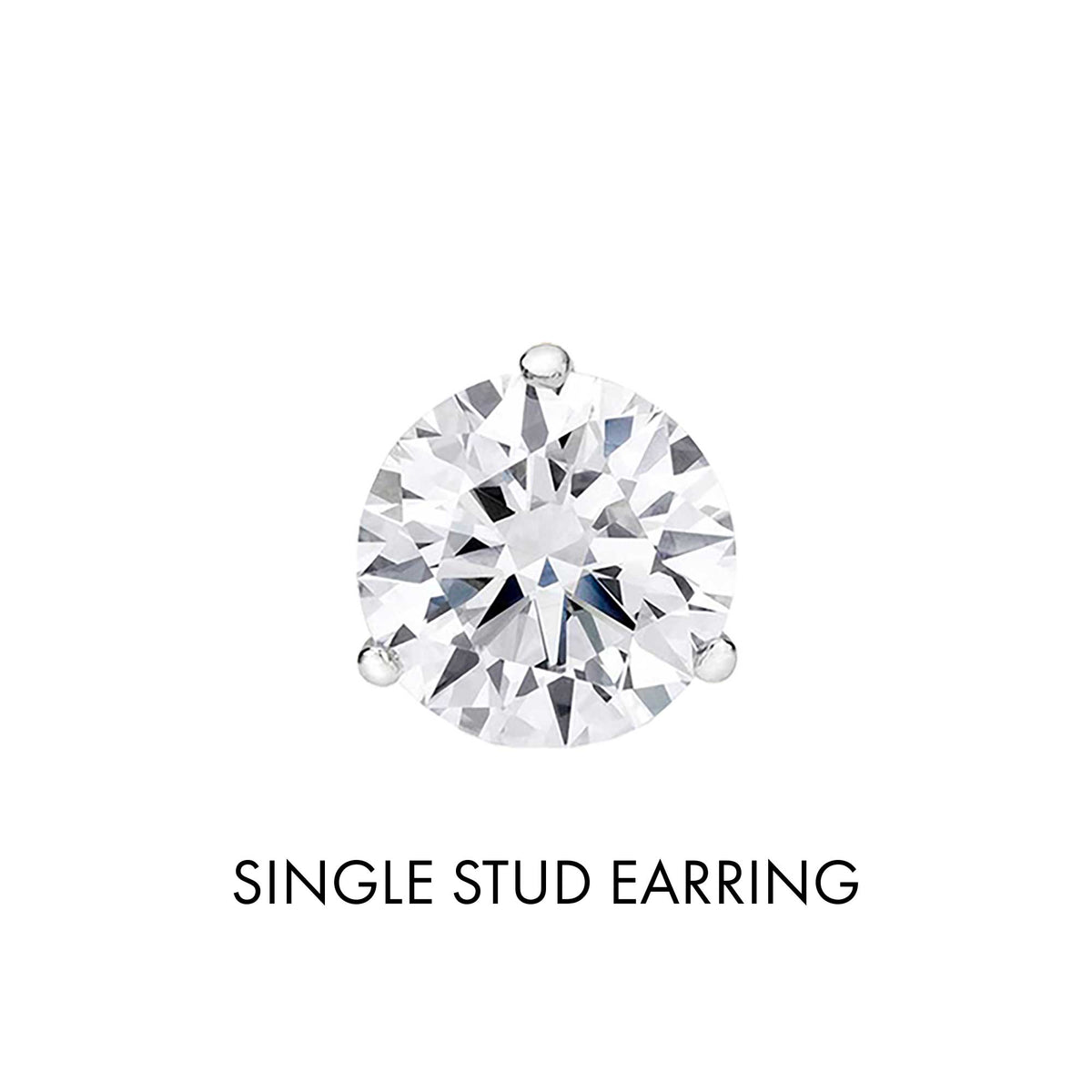 Get Naked Diamond Stud Earrings 1/3ct
