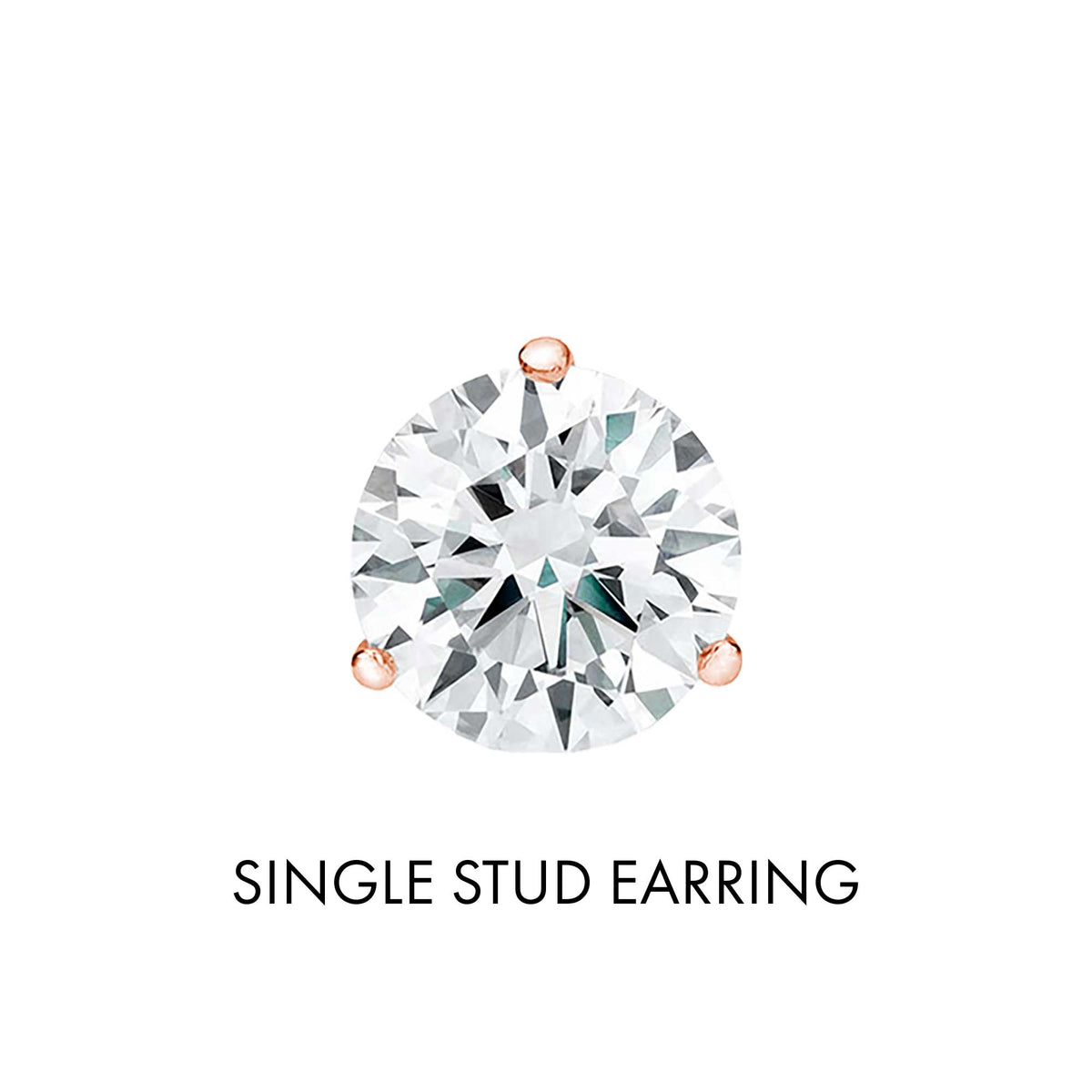 Get Naked Diamond Stud Earrings 1/2ct