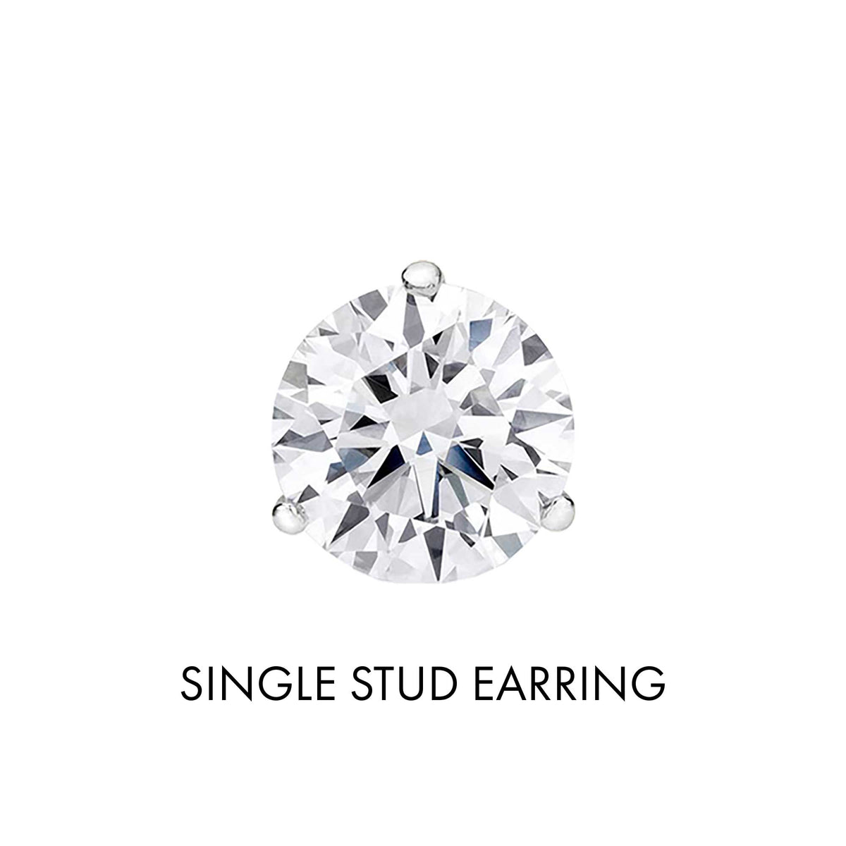Get Naked Diamond Stud Earrings 1/2ct