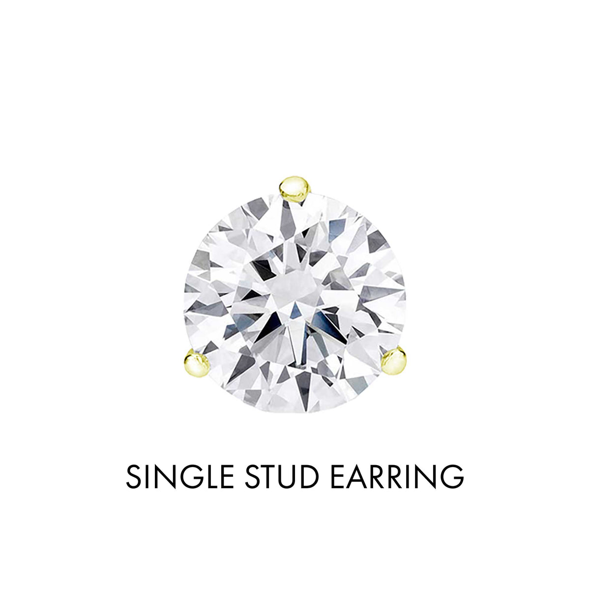Get Naked Diamond Stud Earrings 1ct