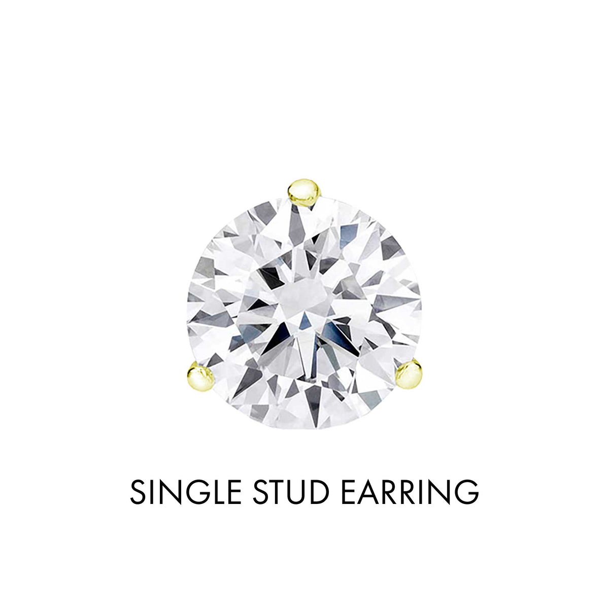 Get Naked Diamond Stud Earrings 1 1/4ct