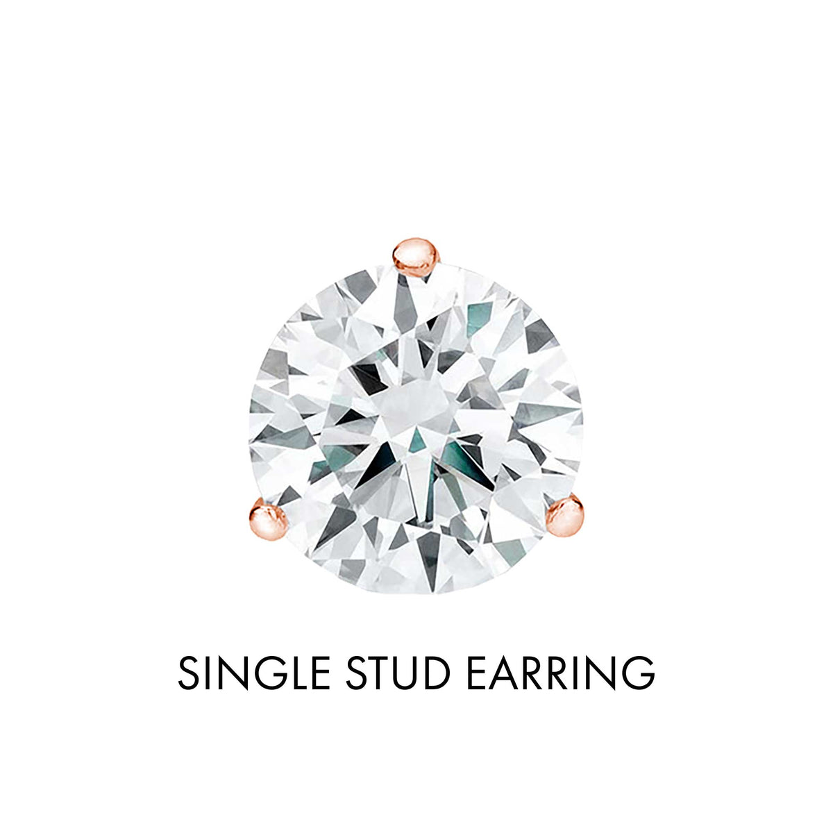 Get Naked Diamond Stud Earrings 1 1/2ct