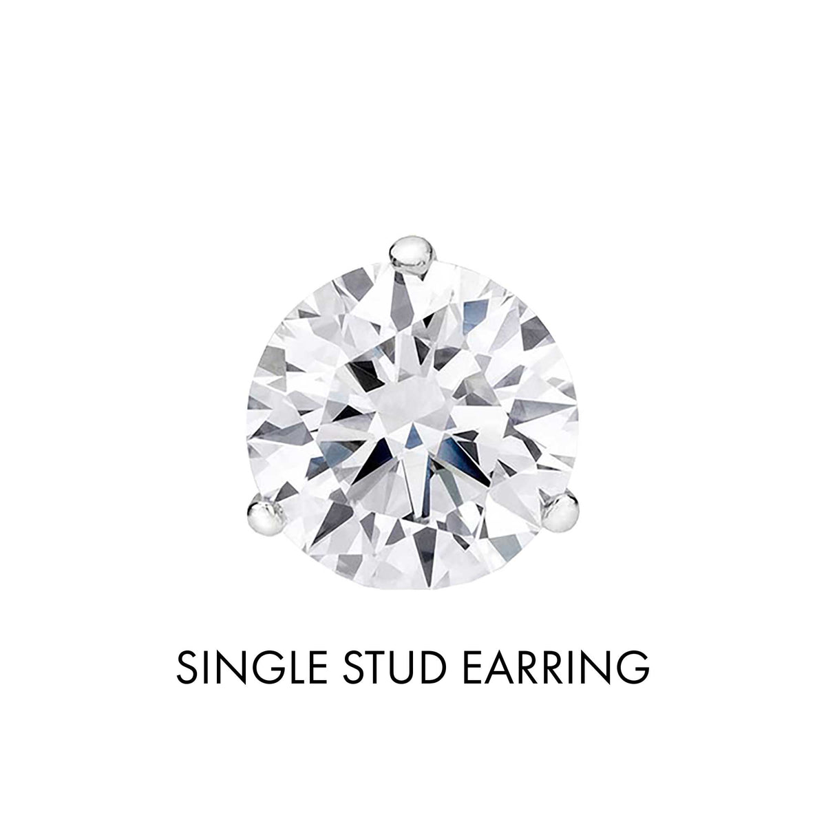 Get Naked Diamond Stud Earrings 1 1/2ct