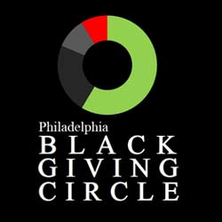 Black giving circle logo.