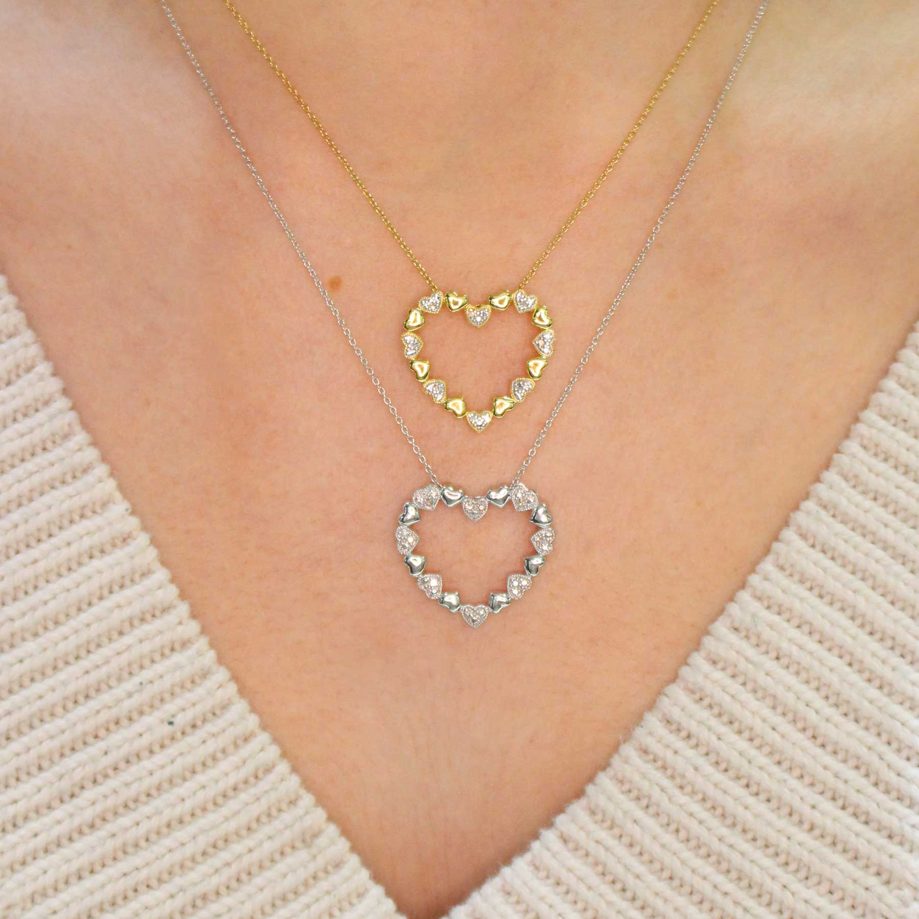 Smitten Diamond Heart Necklace