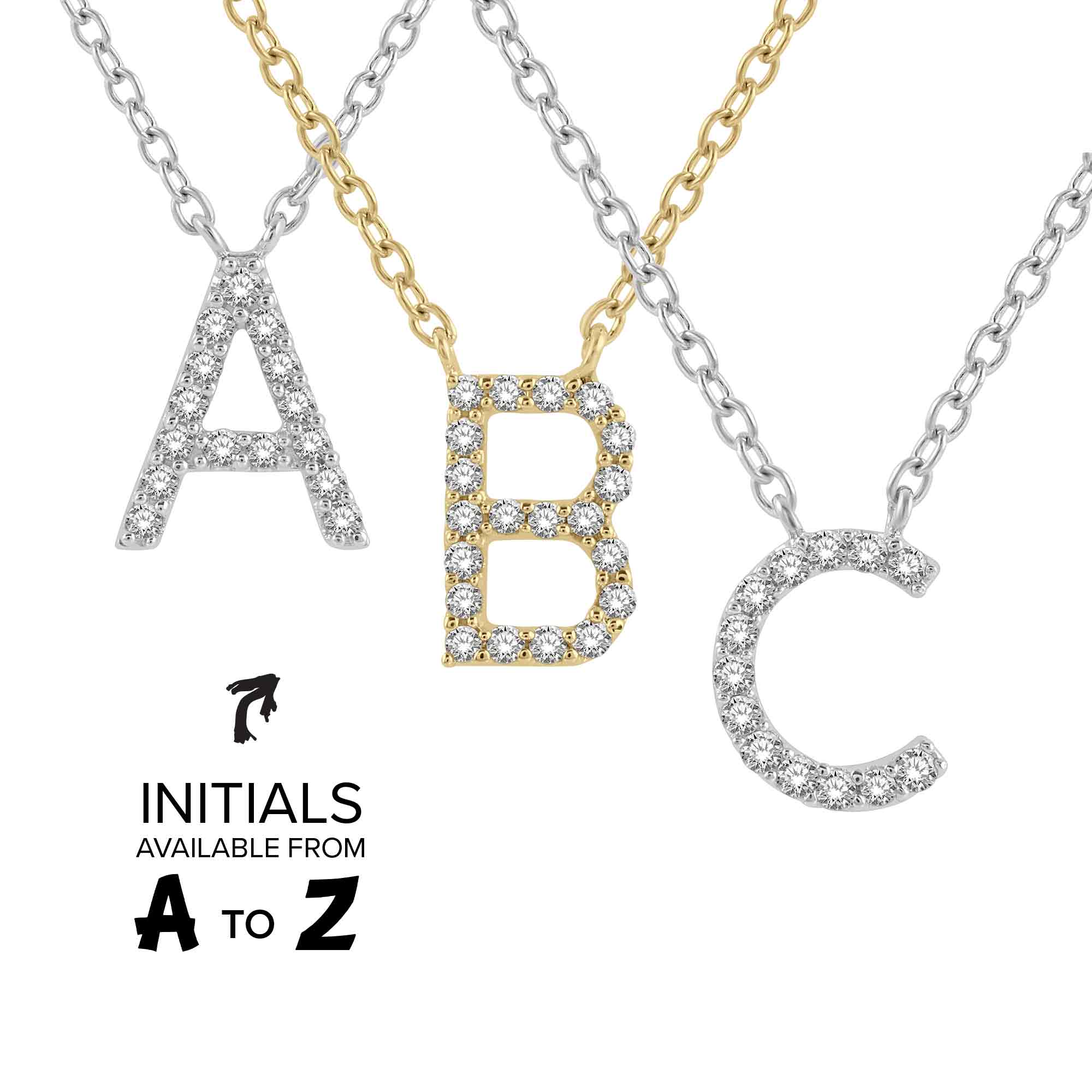 Steven Blake Rapper Classic Initial Diamond Necklace – Steven Singer Jewelers