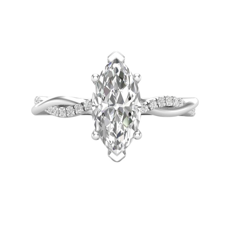 Natalie Build Your Own Earth Born Diamond Engagement Ring 1/5ct