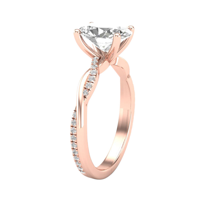 Natalie Build Your Own Earth Born Diamond Engagement Ring 1/5ct