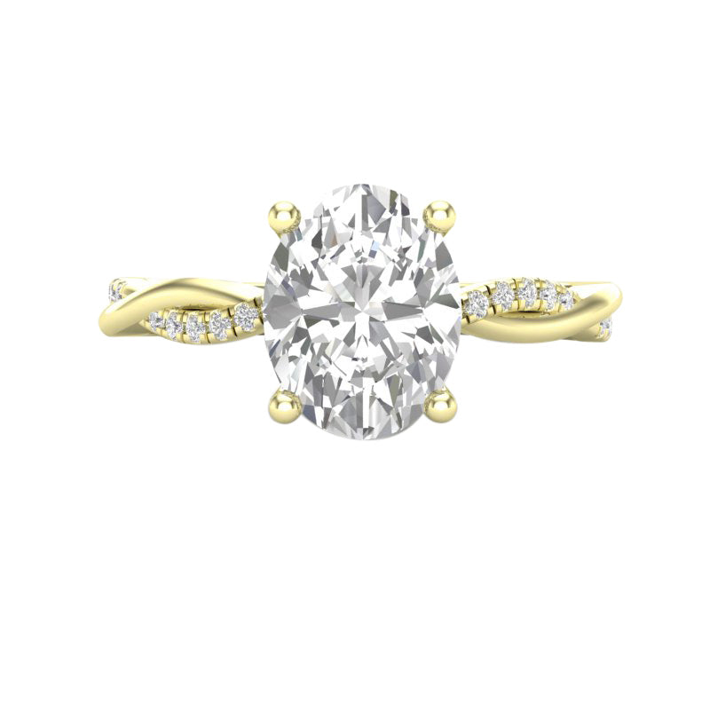 Natalie Build Your Own Earth Born Diamond Engagement Ring 1/5ct