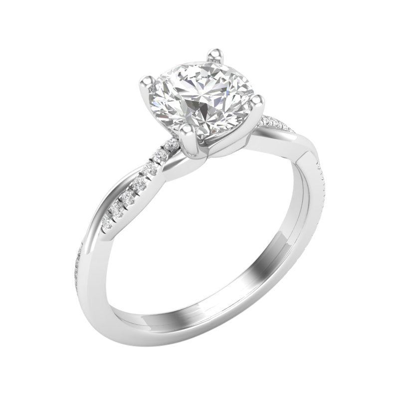 Natalie Build Your Own Earth Born Diamond Engagement Ring 1/5ct