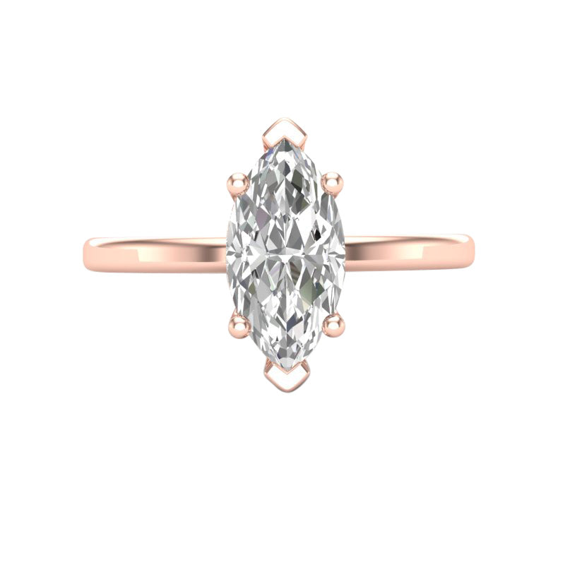 Melina Build Your Own Earth Born Diamond Engagement Ring 1/15ct