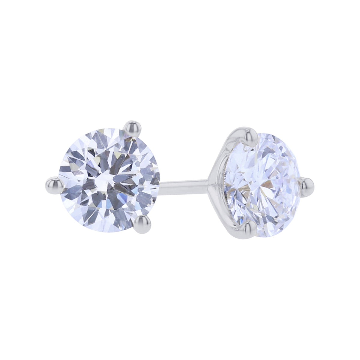 Fab Lab Grown Diamond Stud Earrings 1ct
