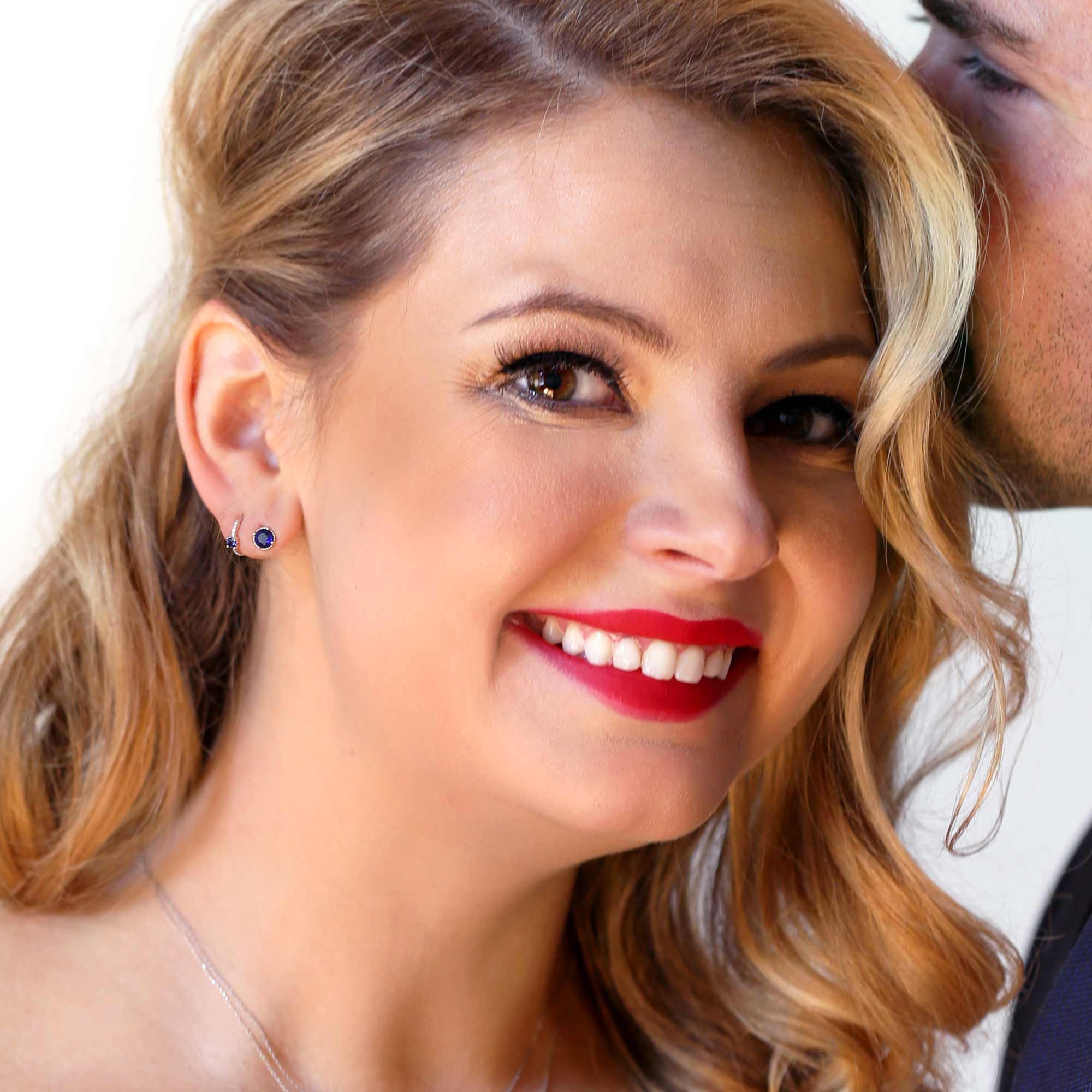 Ellie Blue Sapphire Stud Earrings 9/10ct – Steven Singer Jewelers