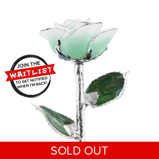 Mint To Be Platinum Dipped Rose