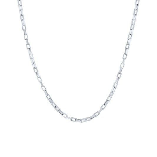 Ryker Rectangle Link Stainless Steel Chain Necklace