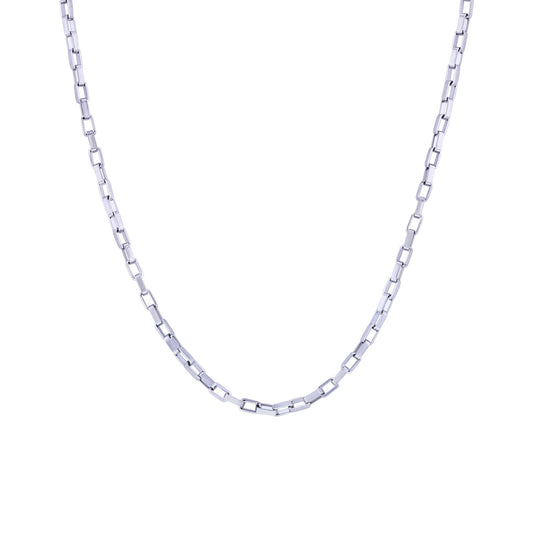 Ryker Rectangle Link Stainless Steel Chain Necklace