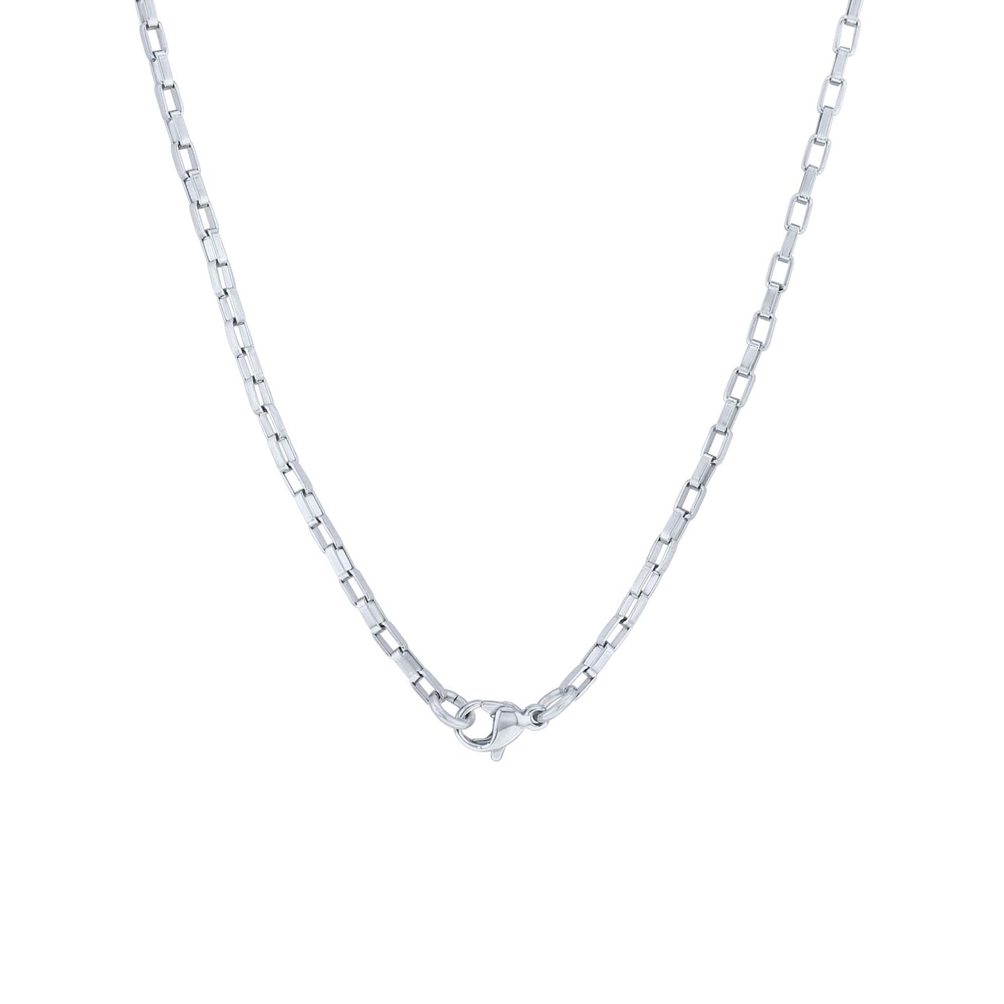 Ryker Rectangle Link Stainless Steel Chain Necklace