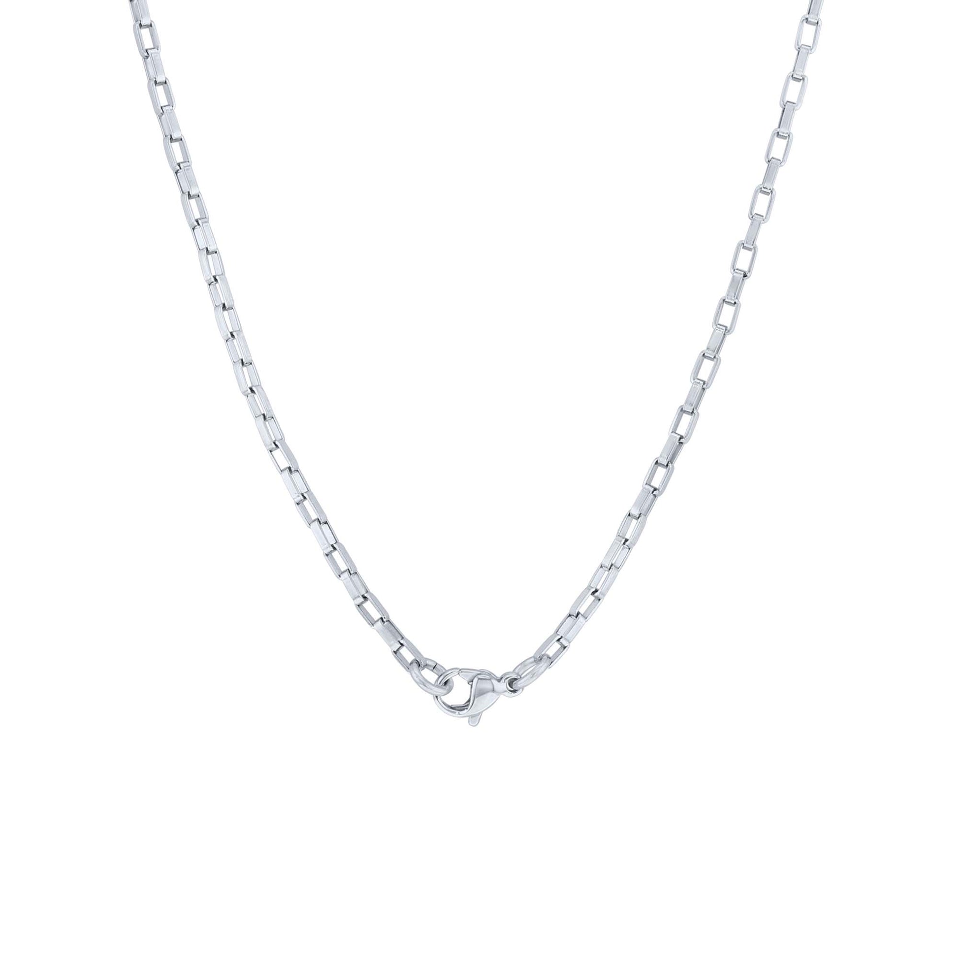 Ryker Rectangle Link Stainless Steel Chain Necklace