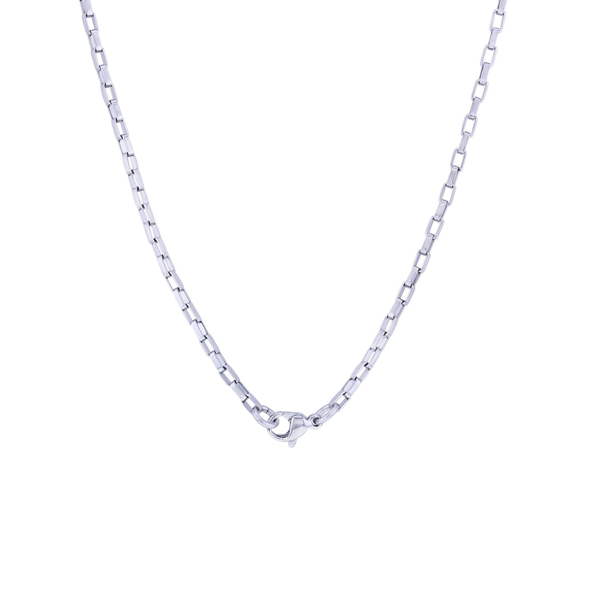 Ryker Rectangle Link Stainless Steel Chain Necklace