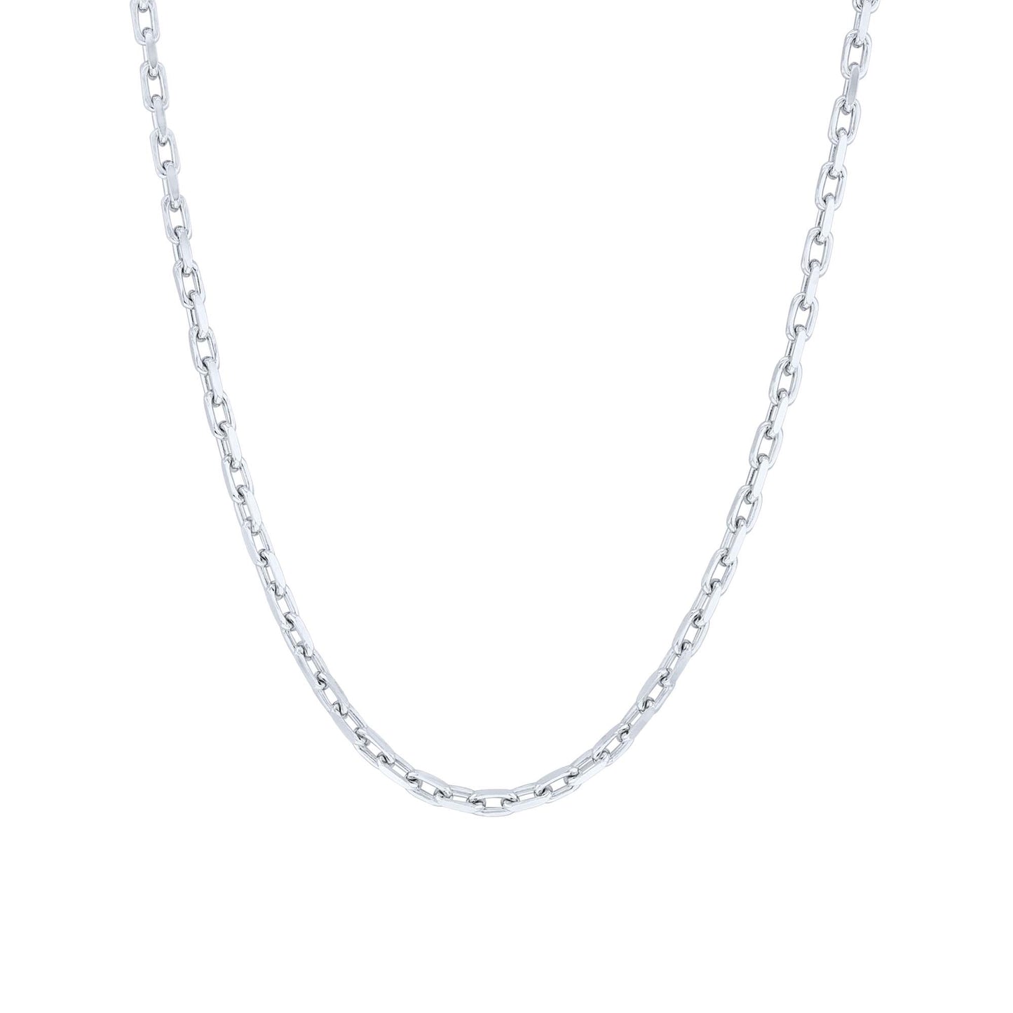 Silver Felix French Cable Chain Necklace