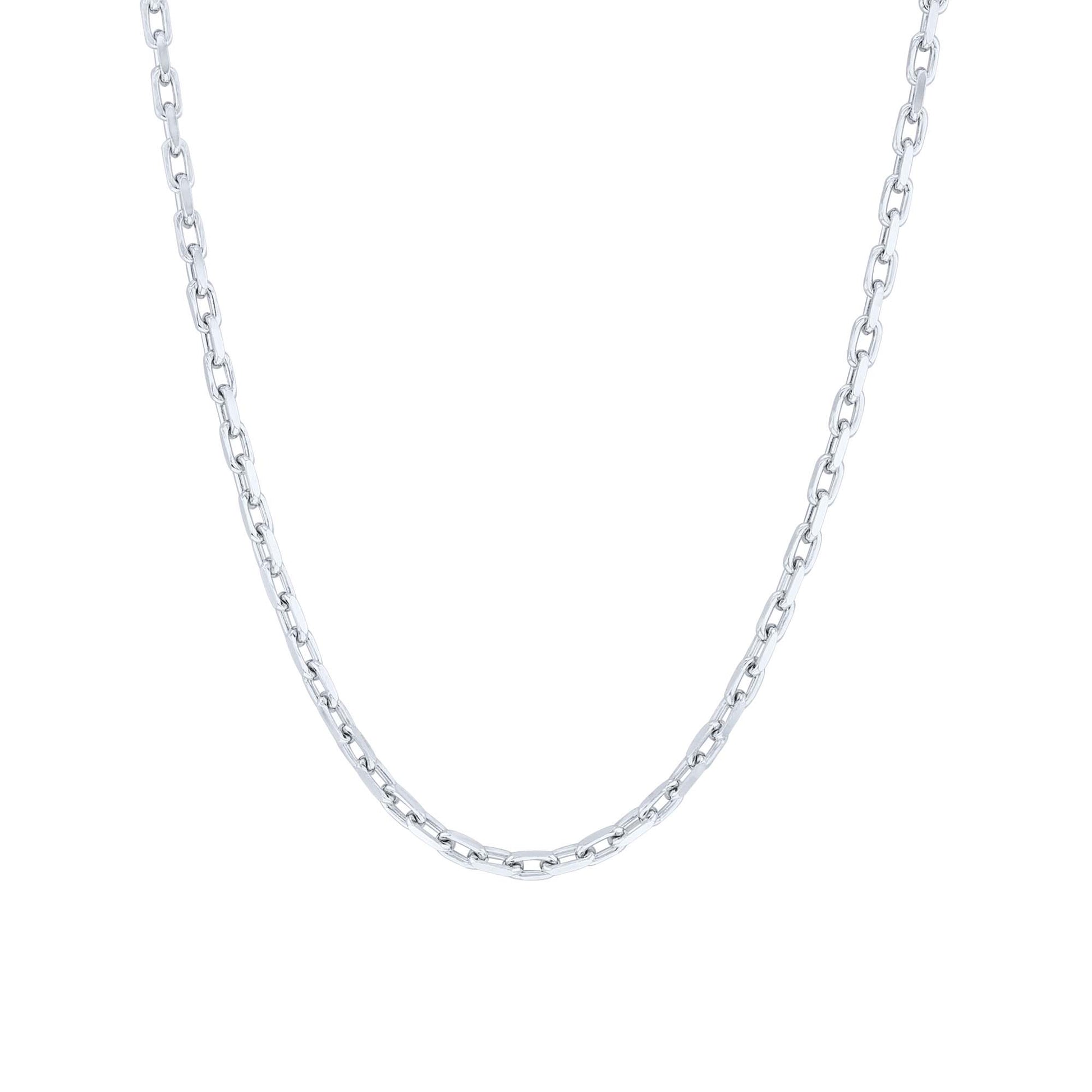 Silver Felix French Cable Chain Necklace