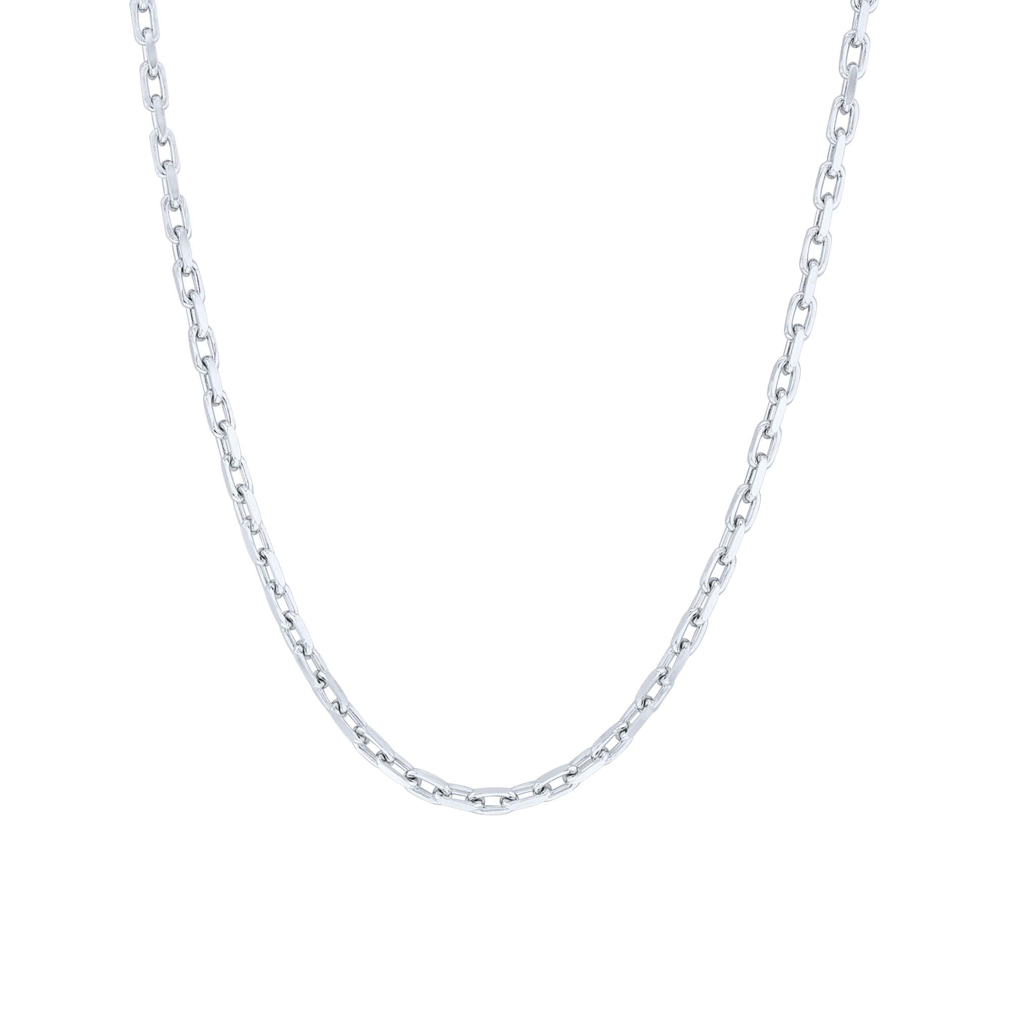 Silver Felix French Cable Chain Necklace