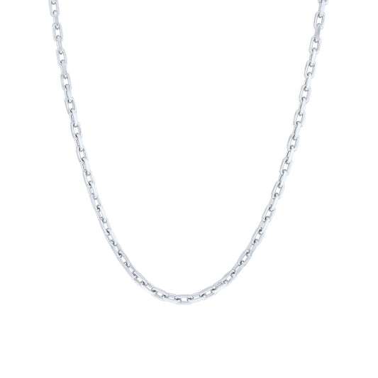 Silver Felix French Cable Chain Necklace