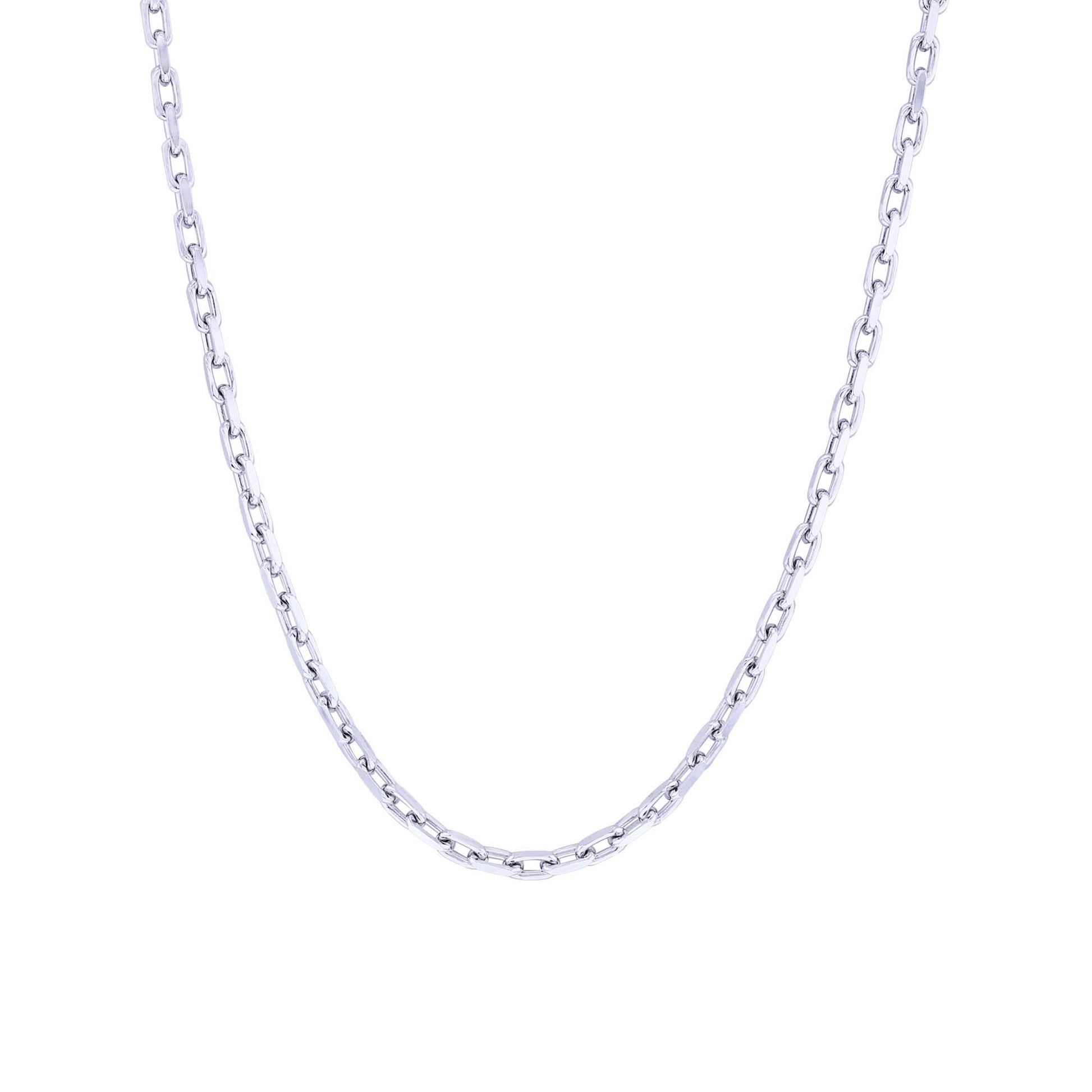 Silver Felix French Cable Chain Necklace