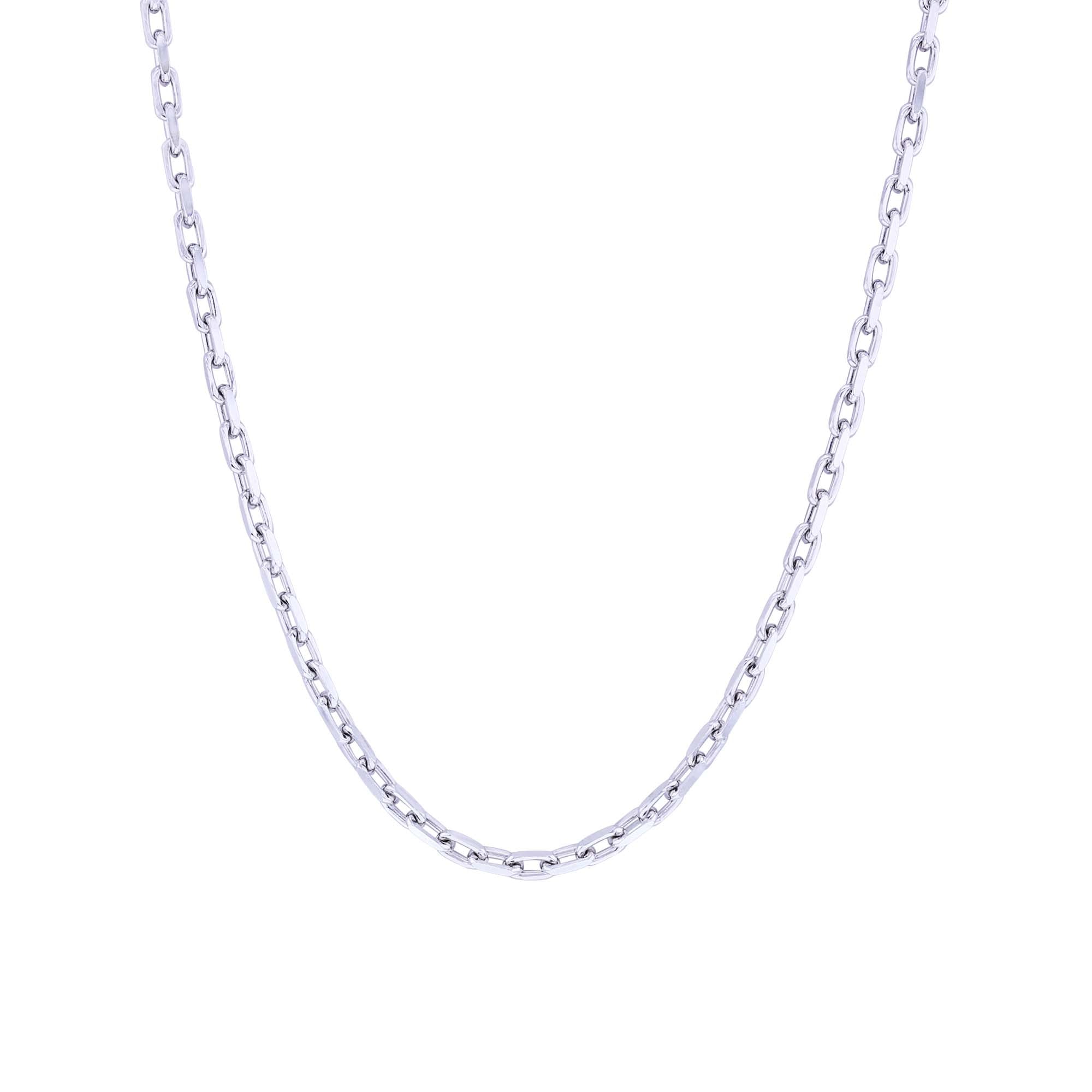 Silver Felix French Cable Chain Necklace