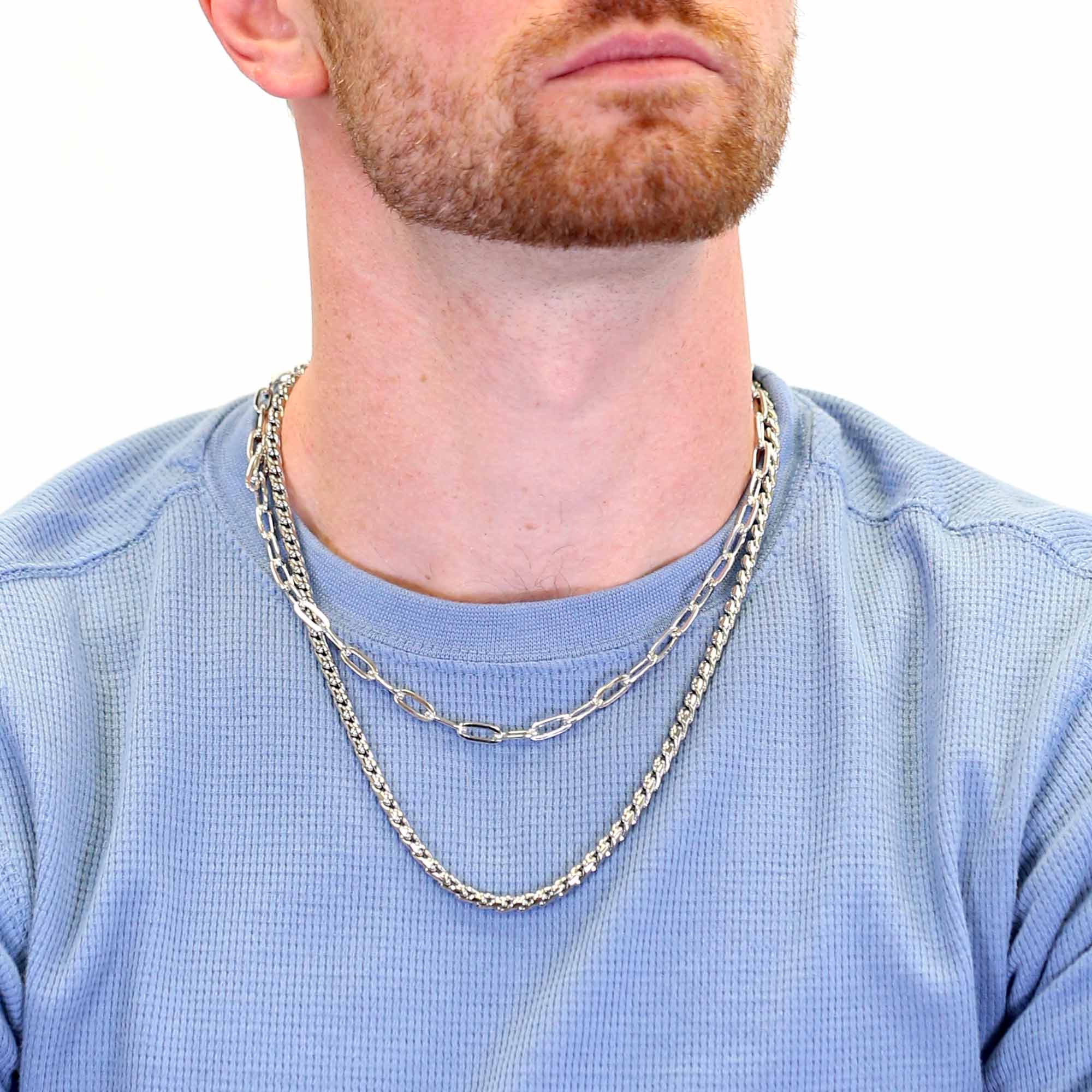 Chain top silver sales