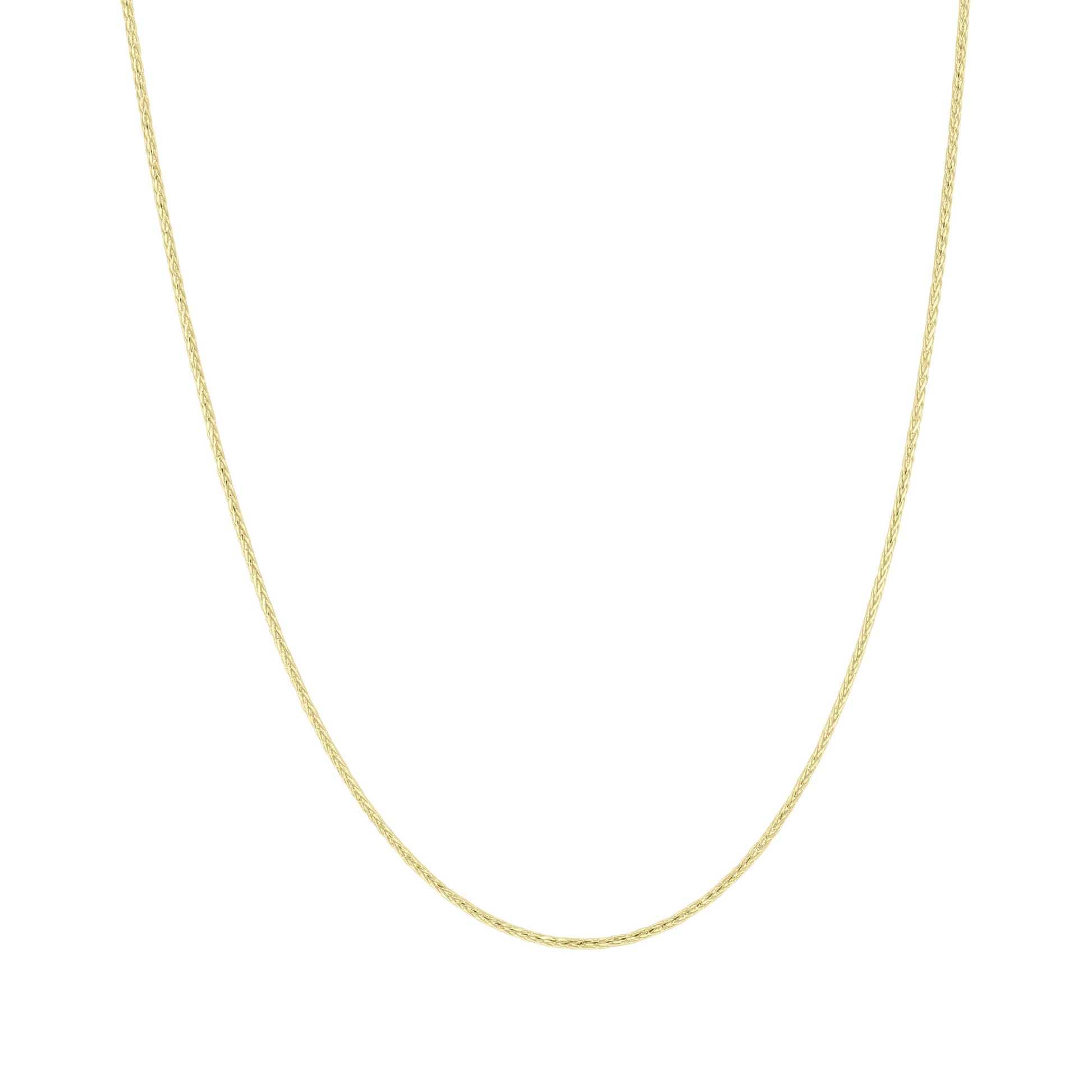Ranger 1mm Gold Wheat Chain Necklace 18"