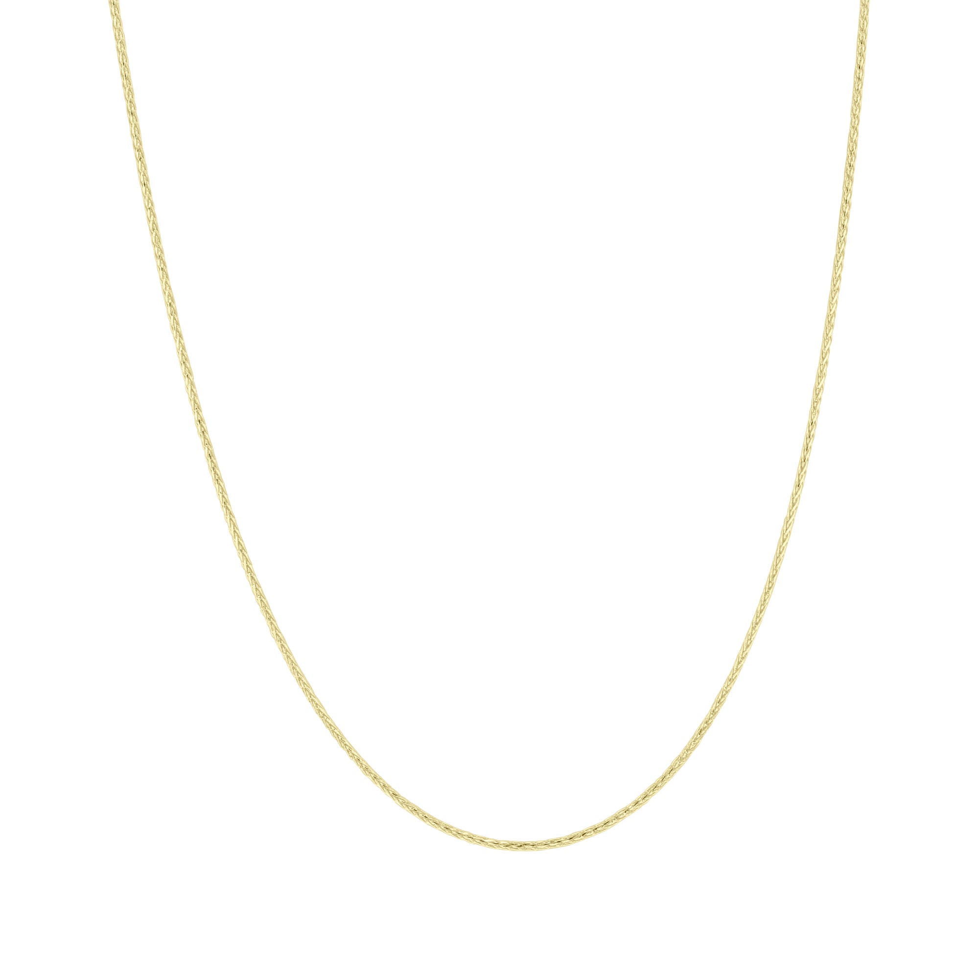 Ranger 1mm Gold Wheat Chain Necklace 18"
