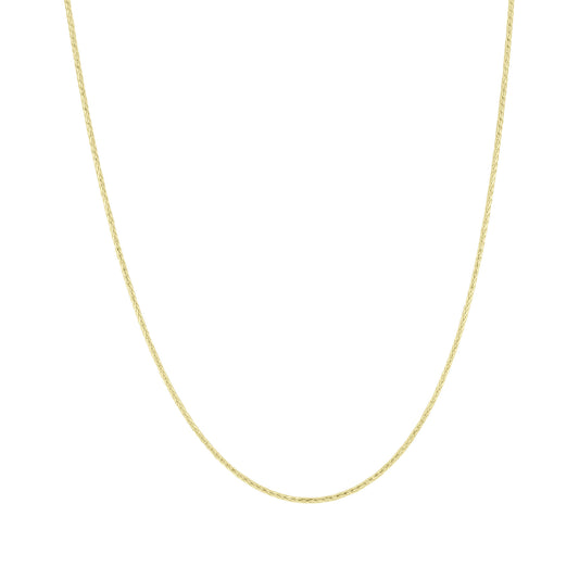 Ranger 1mm Gold Wheat Chain Necklace 18"