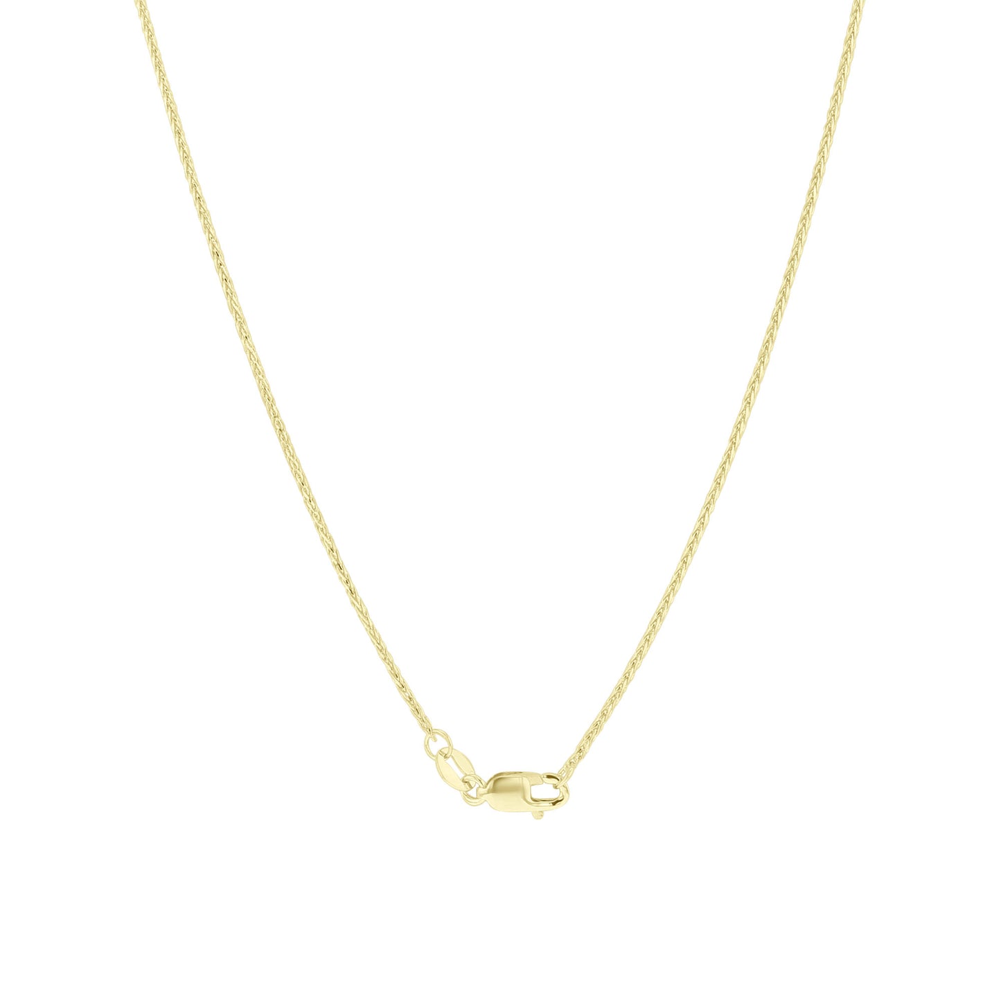 Ranger 1mm Gold Wheat Chain Necklace 18"