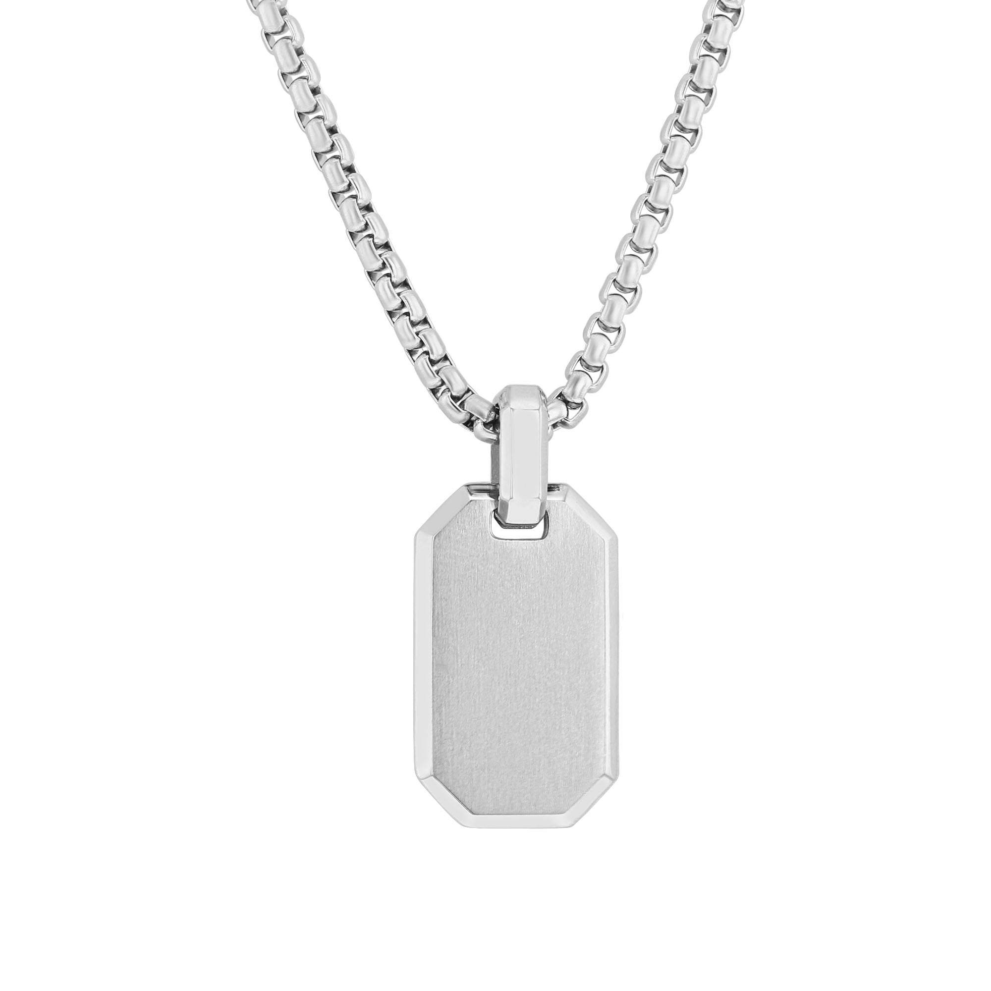 ★GOLD K9 刻印 石付 カフス/アクセサリー！重さ 約6.3g！本物保証★ Ryan Stainless Steel Dog Tag Necklace – Steven Singer Jewelers