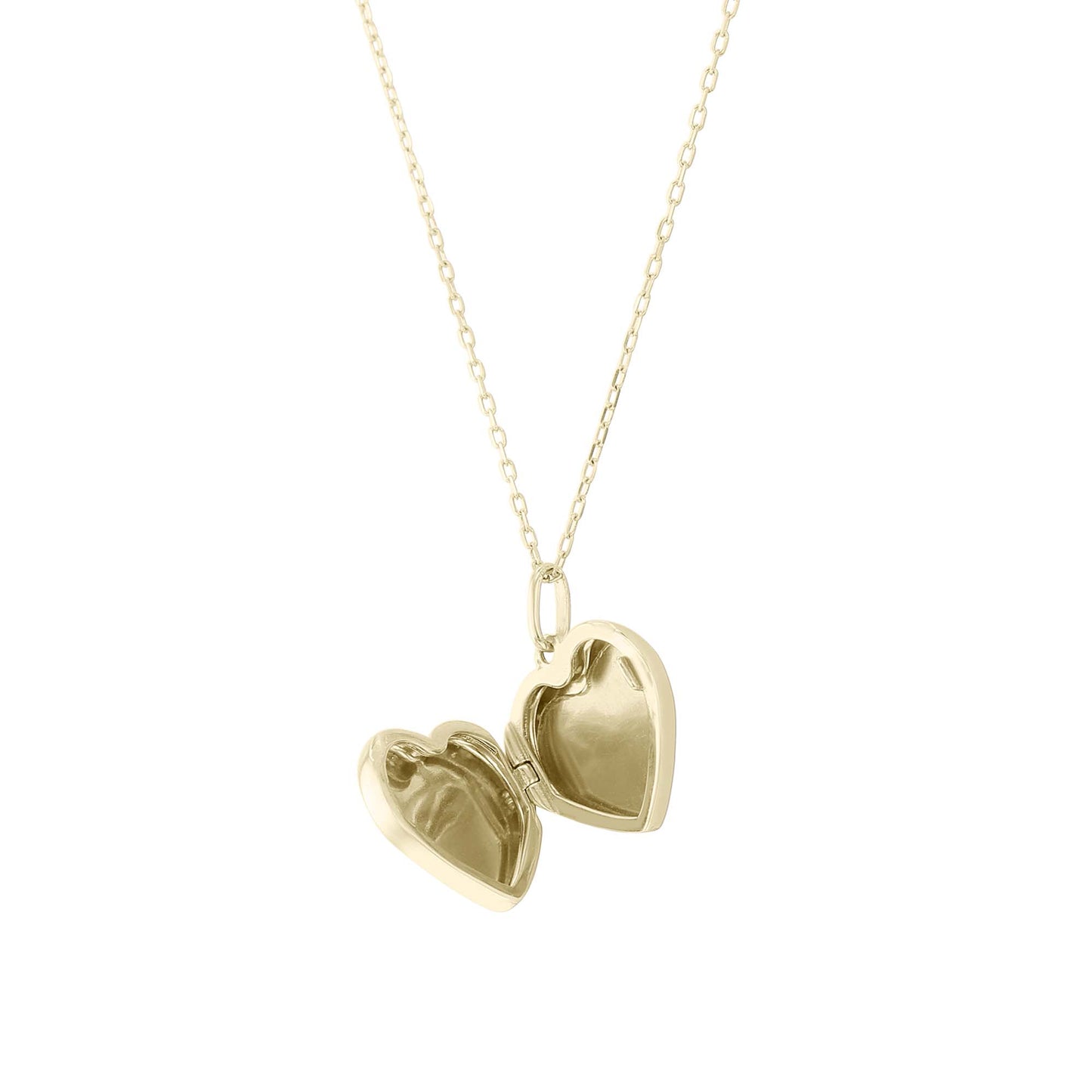 Remembrance Gold Heart Locket Necklace