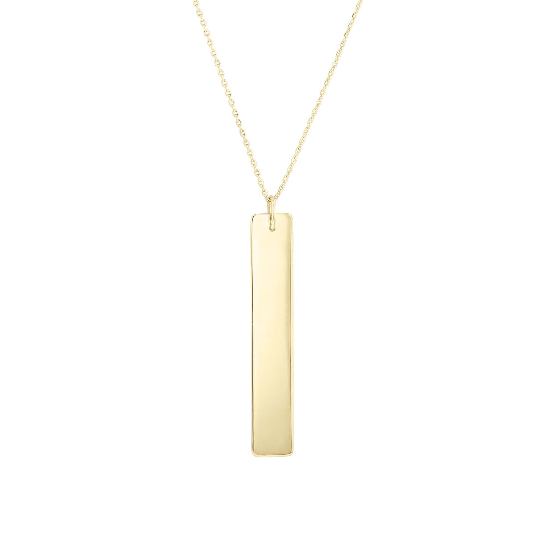Gold Vertical Bar Necklace