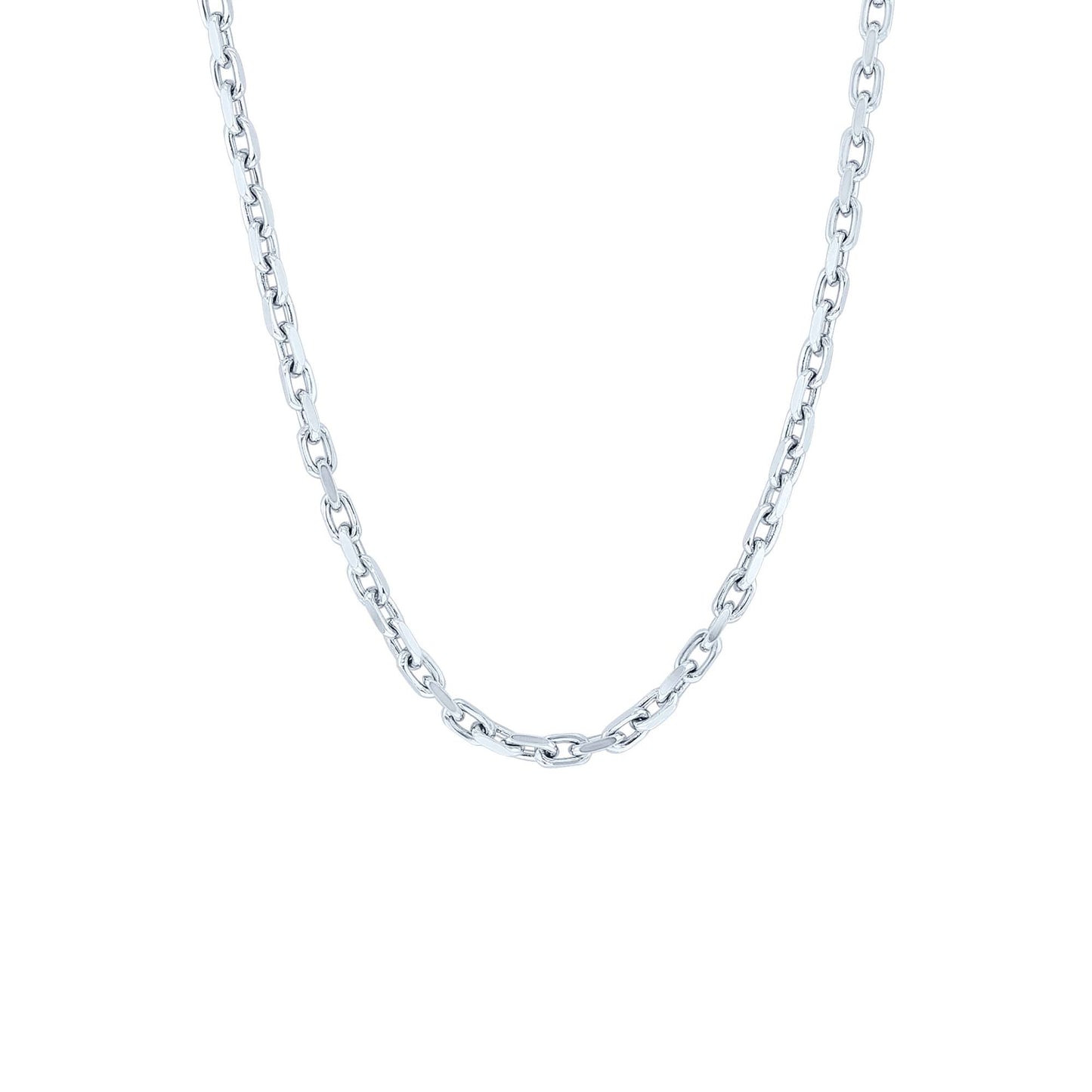Silver Fabian French Cable Chain Necklace