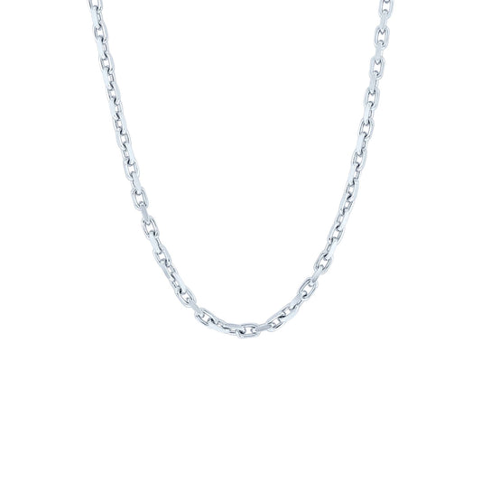 Silver Fabian French Cable Chain Necklace