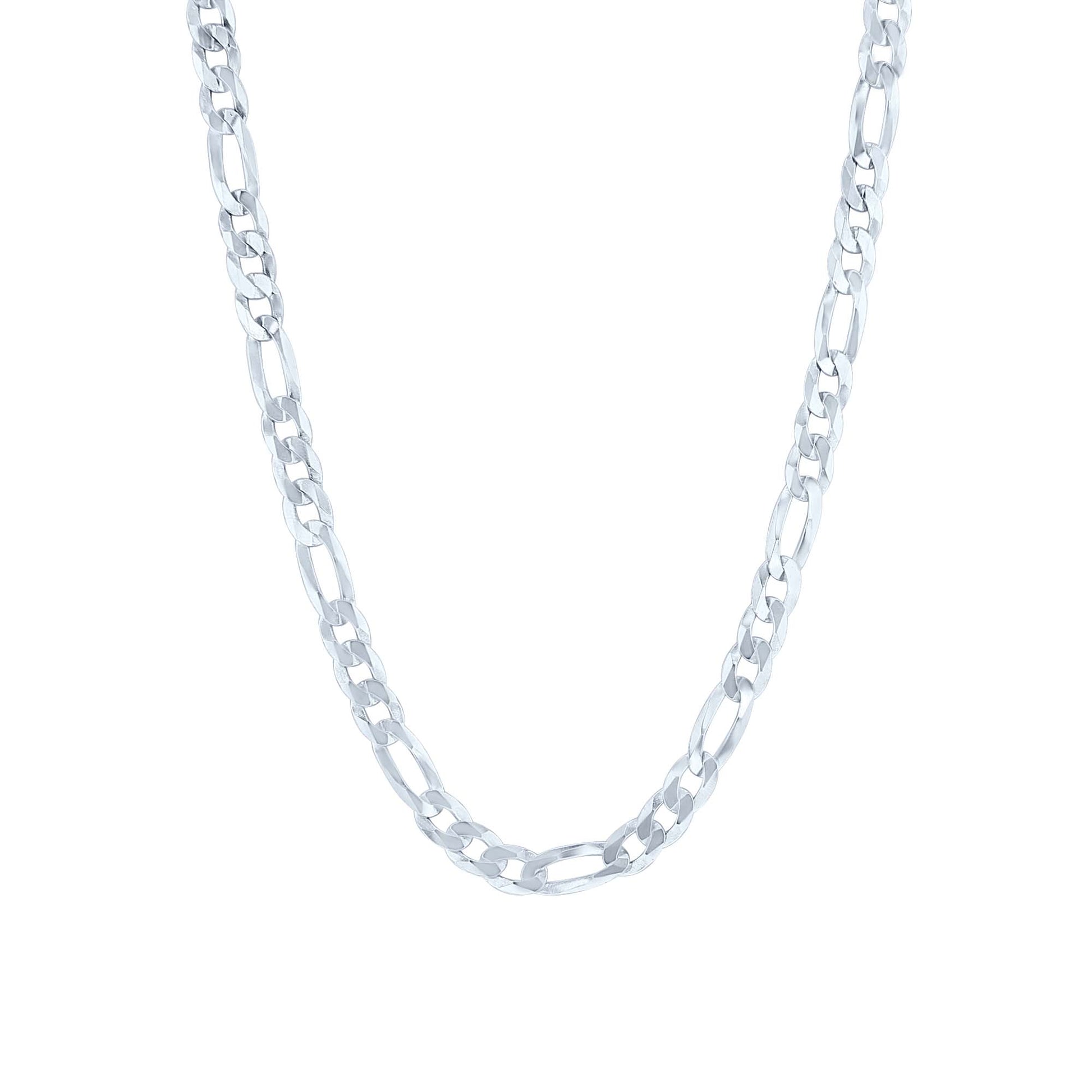 Silver Furio Figaro Chain Necklace