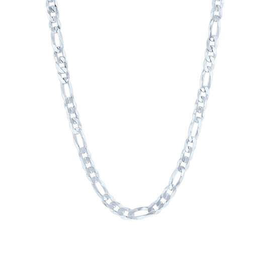 Silver Furio Figaro Chain Necklace