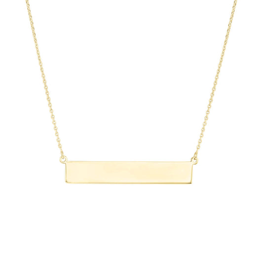 Gold Horizontal Bar Necklace