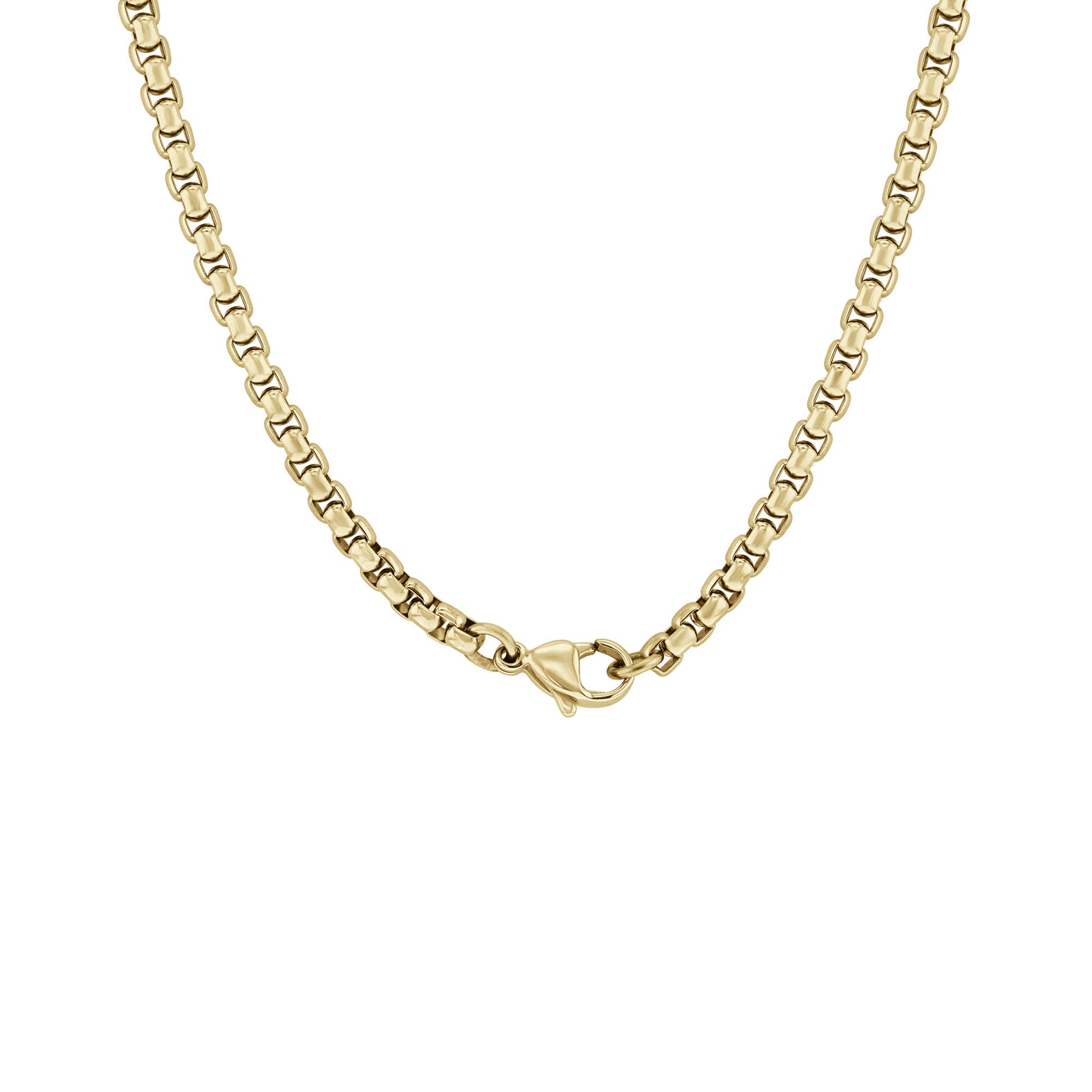 Wilson Stainless Steel Box Chain Necklace - 3.5mm
