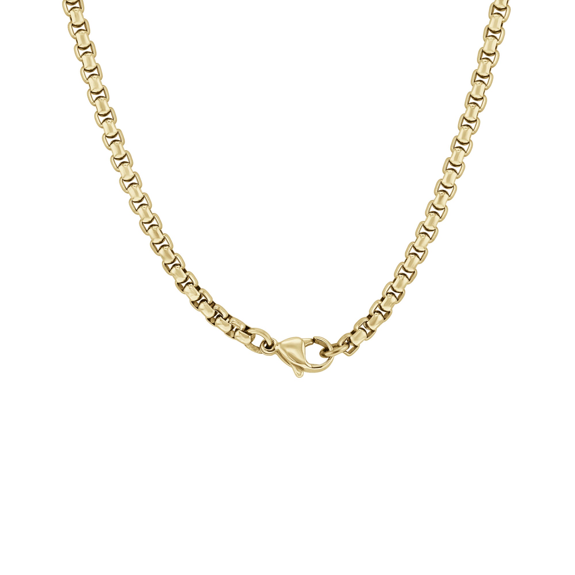 Wilson Stainless Steel Box Chain Necklace - 3.5mm