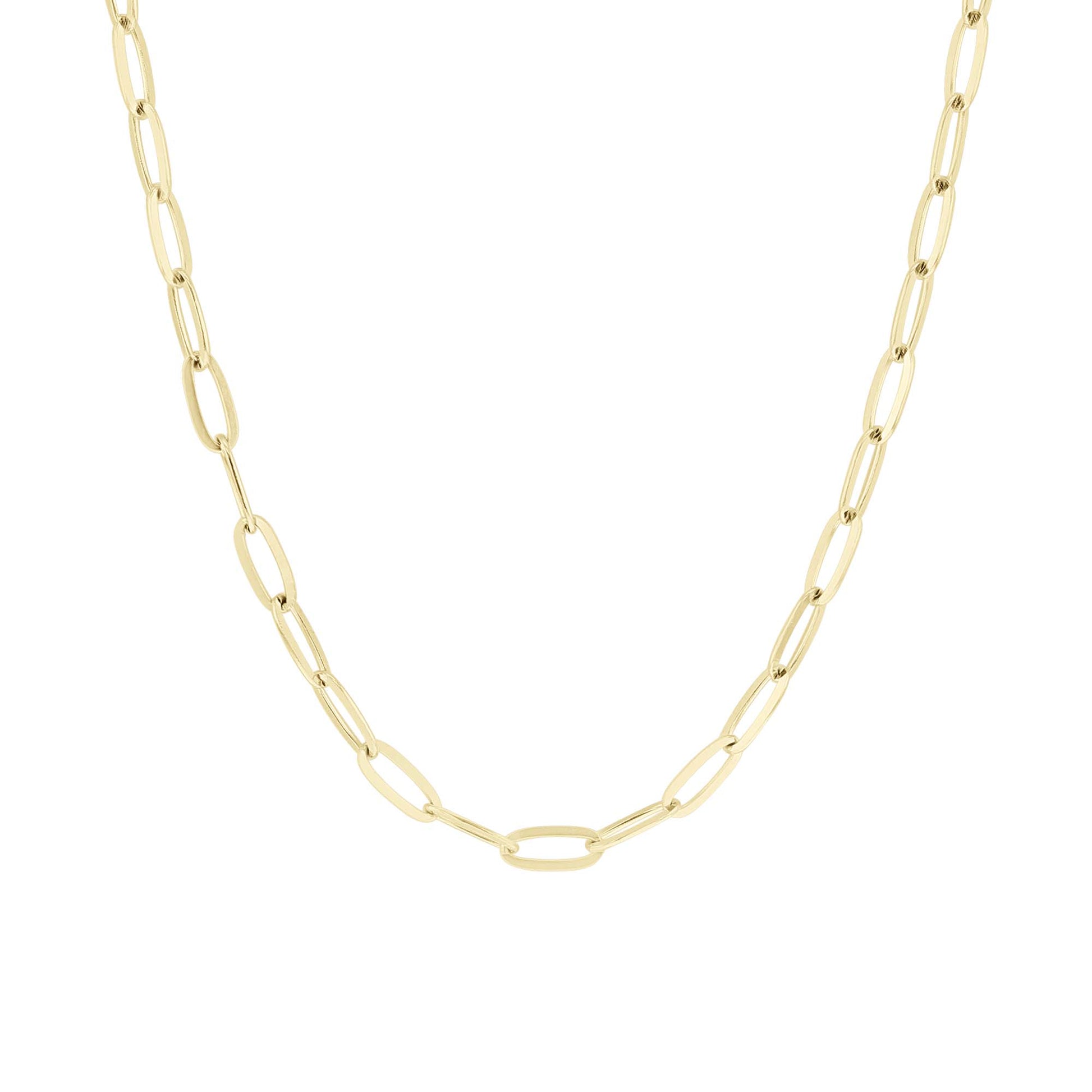 Piper Paper Clip Gold Chain Necklace