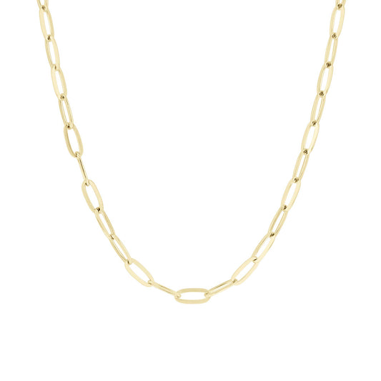 Piper Paper Clip Gold Chain Necklace