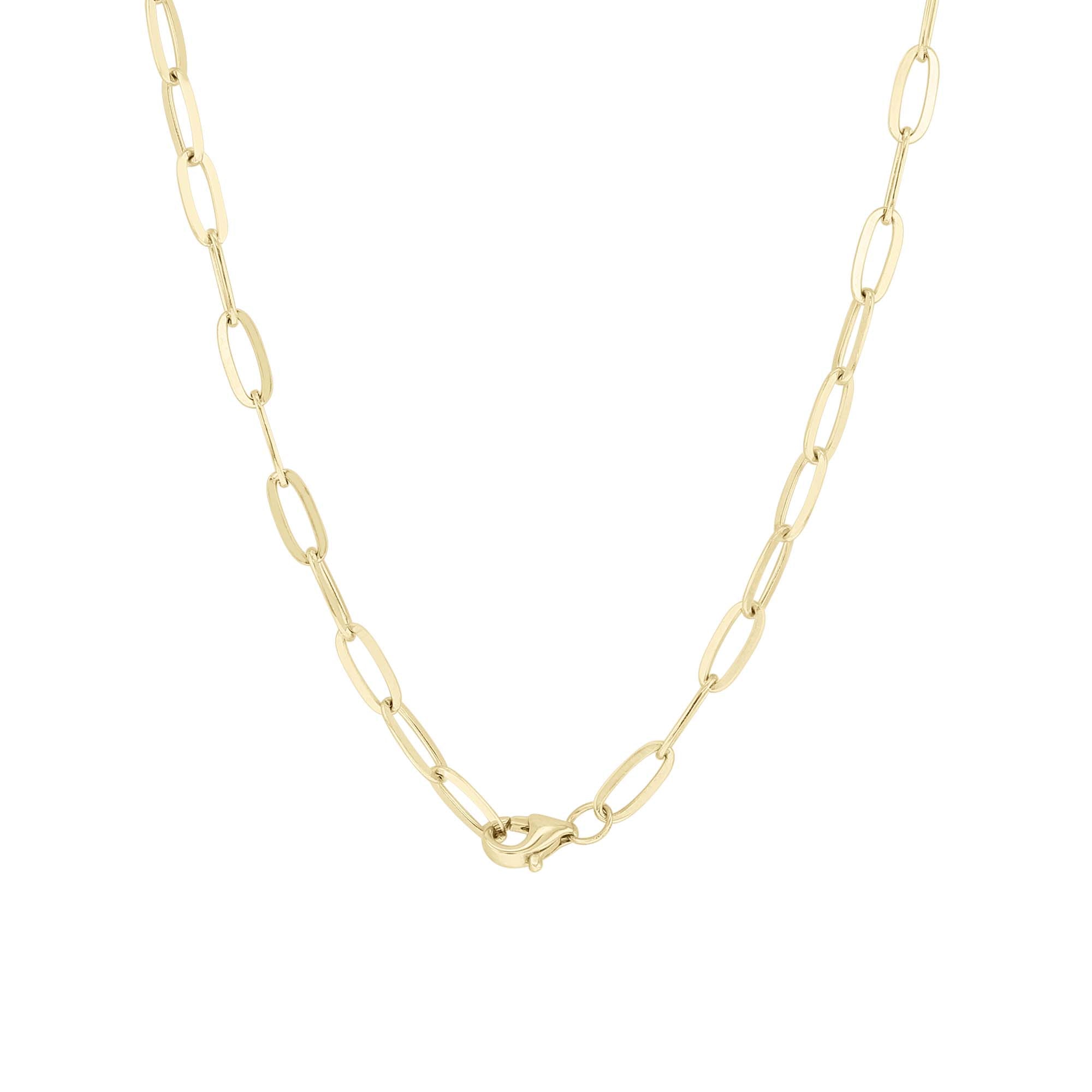 Piper Paper Clip Gold Chain Necklace